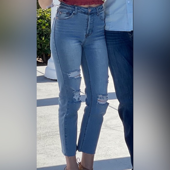 Vanilla Star High Waisted Ripped Jeans - Picture 1 of 4